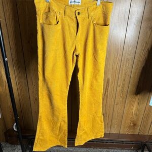 Yellow Corduroy Men’s Pants